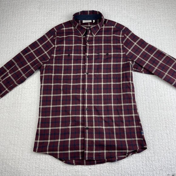 Fjallraven Men's Casual Button Down Shirt - Red and Blue Plaid - Picture 8 of 16